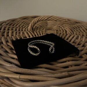 Sterling silver twisted metal bracelet